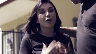 Big tits rebel teen makes strict warden watch her get anal fucked