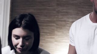 Big tits rebel teen makes strict warden watch her get anal fucked