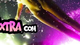 Bombastic big tits nude teen Alyssa Arce reveals her pussy under the water