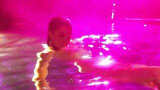 Bombastic big tits nude teen Alyssa Arce reveals her pussy under the water