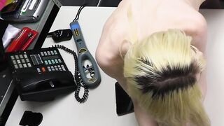 Blonde Cecelia gets shoplifts and pussy punished hard