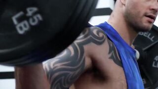 Showing my big tits to my fellow gym instructor