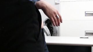 Filthy Rich pounds brunette Penelope Reed in the office