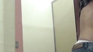 Innocent Japanese girl bound in toilet by deviant stranger