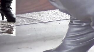 Voyeur showing gorgeous ladies of Japan peeing outdoor