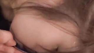 Naughty bukkake with a hot girl