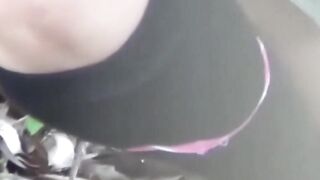 Japanese schoolgirl caught peeing in public by voyeur