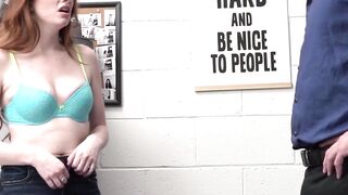 Redhead Aria Carson missionary fucked and drenched hard