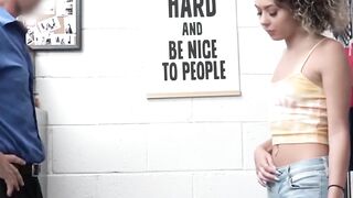 Curly Allie Addison doggystyle fucked after blowjob fun