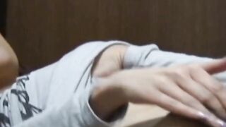 Watch Asian hotties caress hairy wet cunts in solo