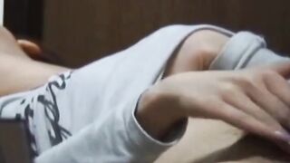 Watch Asian hotties caress hairy wet cunts in solo