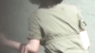 Bladder bursting chicks squat and pee around park areas