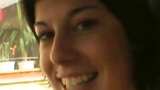 Girl gets shaved pussy fucked