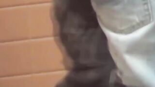 Bound Japanese girls peeing in pants unaware