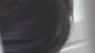 Japanese beauty relaxes in bathtub caught on hidden camera
