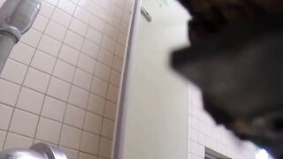 Tokyo ladies peeing on public toilet caught on camera