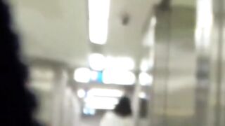 Watch Japanese women relieve themselves in a public toilet