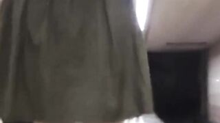 Watch Japanese women relieve themselves in a public toilet