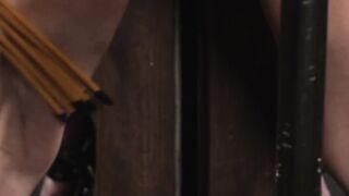 Ashley Tees bald pussy became the target of Eli Cross BDSM fetish