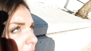 Sexy pussy invasion in the car