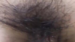 Naughty Japanese girl rubbing pussy on knobby bump