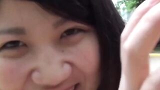Kinky Asian girl peeing relentlessly in public