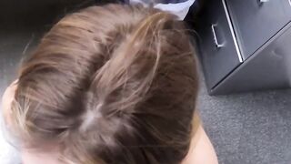 Hot Officer fucks Paige Owens mouth after shoplifting bust