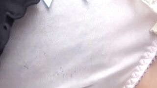 Nasty Japanese kinkster girl peeing in public