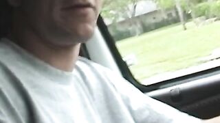 Girl is handling a cock
