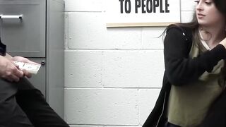 Maddy May's cute shoplifter fucked doggystyle by officer