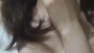 Japanese girl gets excited and playful thinking she's unseen