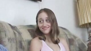 Blonde babe fucked in POV