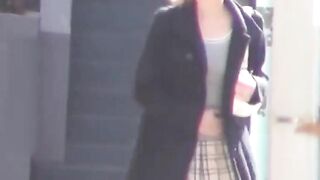 Street squatters pee in secluded alley and walk off wet