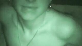 Girl's tits licked and blowjob