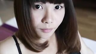 Petite Thai tranny goes nasty