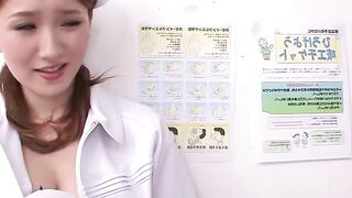 Japanese Teen Nurse teach Virgin Guy how to Fuck and test his cock at Hospital