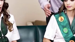 Milf and teen scouts milking head teacher hard dick