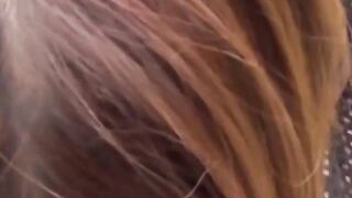 Pretty Tokyo girl rides a playground climber and pees after