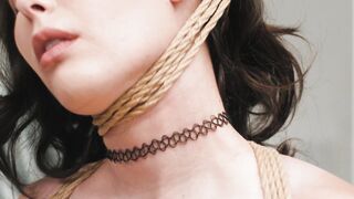 MILF mistress commanding tied lesbian slaves Casey Calvert and Ashley Lane