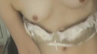 Sneaky footage shows Japanese girl pleasuring herself