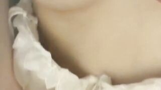 Sneaky footage shows Japanese girl pleasuring herself