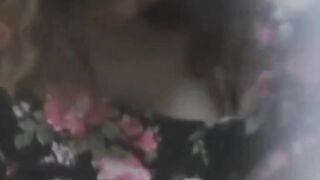 Japanese babe enjoys intimate moments while being watched