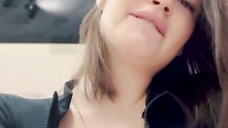 Amateur cowgirl ride gigantic cock, Olivia Moore enjoys messy sex!