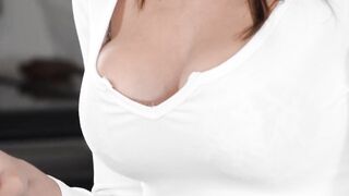 Rissa Mays seductive boob grip milks every drop until erupting finish