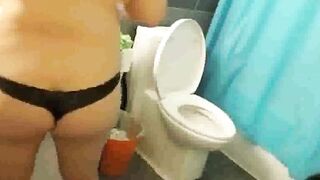 Asian stepmom, firm tits, big nipples (voyeur)