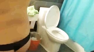 Asian stepmom, firm tits, big nipples (voyeur)