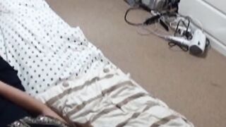 Watch a teen masturbate on the bed before heading to school