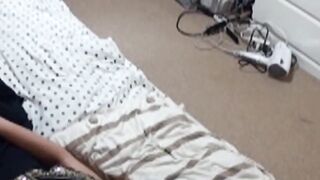 Watch a teen masturbate on the bed before heading to school
