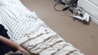 Watch a teen masturbate on the bed before heading to school