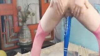 Big-Titted Amateur Toys and Fists Her Ass